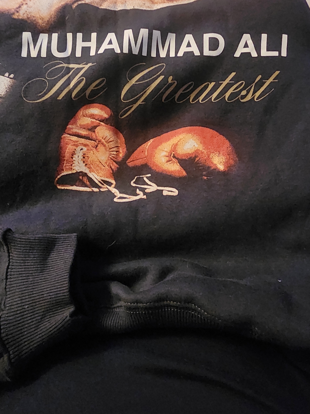 NWT Muhammad Ali Graphic Crewneck Sweatshirt - Charcoal - Picture 2 of 7
